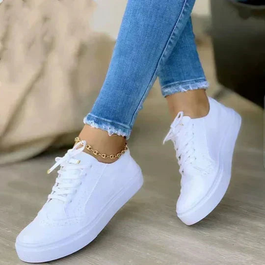 Women’s Comfort Sneakers Supportive Lace-Up Casual Wear