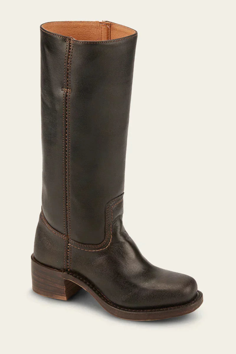 Women’s Mid Calf Western Boots with Block Heel