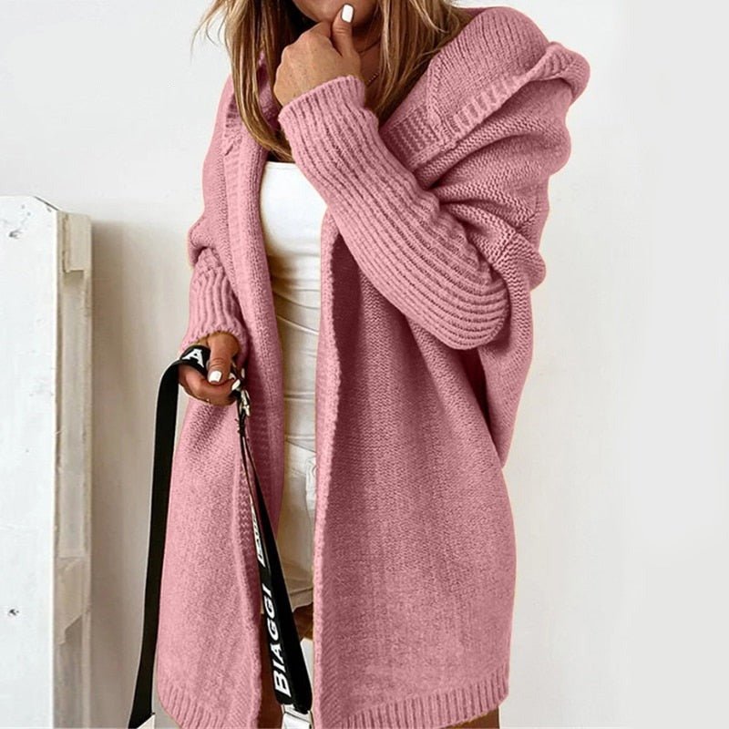 Women's Winter Long Oversized Fashion Open Front Cardigan